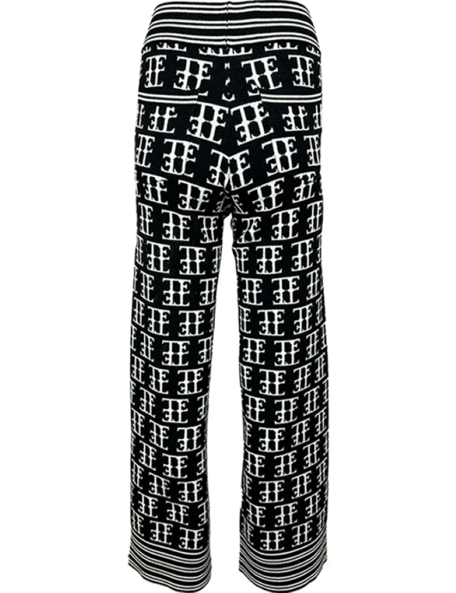 Team Event Jacquard Knit Pant - Black/Snow