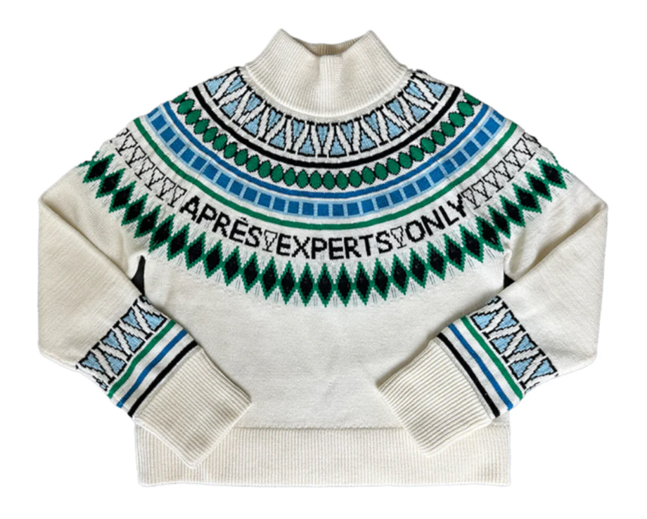 Team Event "Après Experts Only" Fair Isle Sweater - Snow/Multi