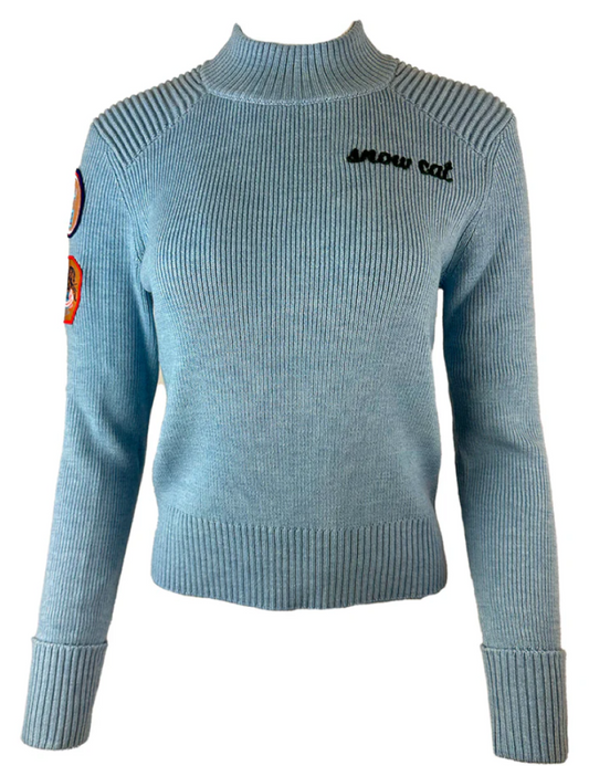 Team Event "Snow Cat" Sweater - Cornice Blue