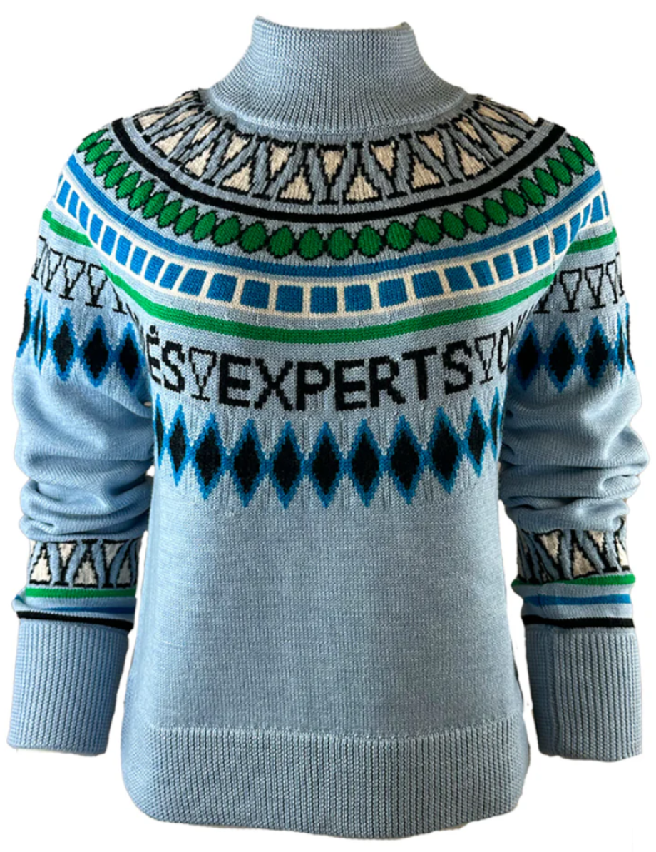 Team Event "Après Experts Only" Fair Isle Sweater - Cornice Blue/Multi