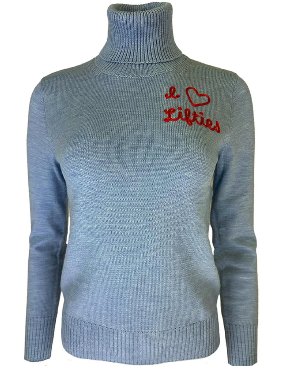 Team Event "I Love Lifties" Sweater - Cornice Blue