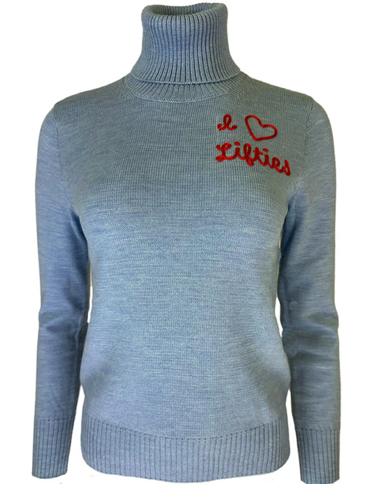 Team Event "I Love Lifties" Sweater - Cornice Blue