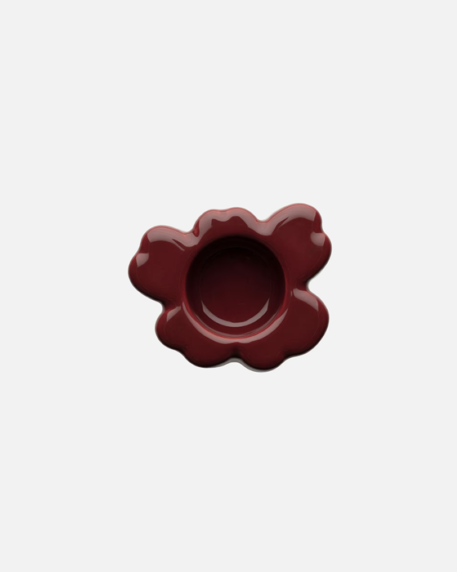 Marimekko Unikko Tea Light - Dark Cherry