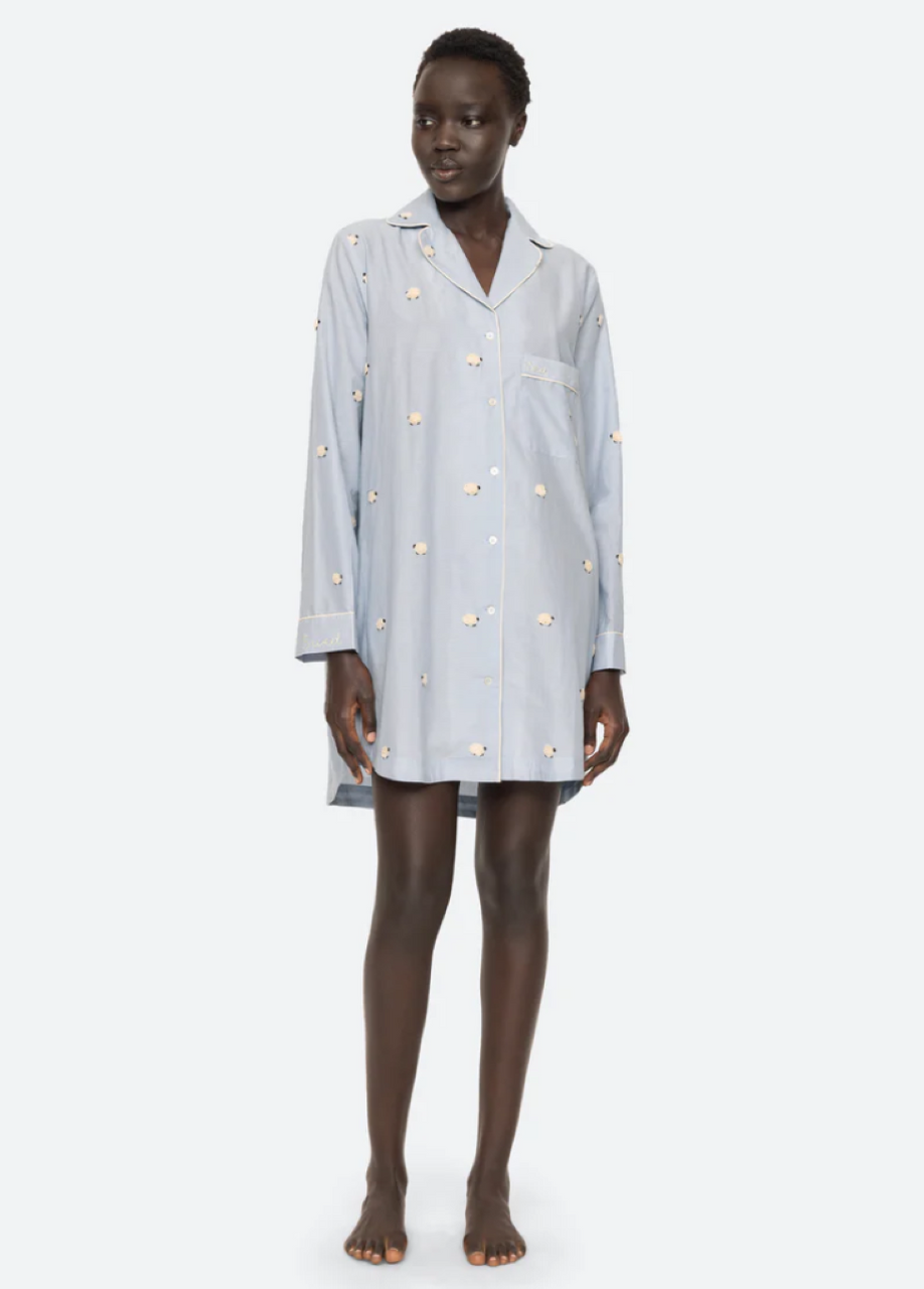 Sea-NY Sheep Sleepshirt - Sky