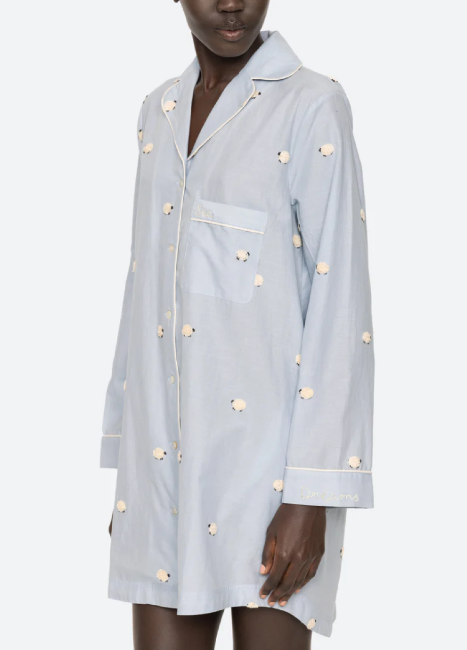 Sea-NY Sheep Sleepshirt - Sky