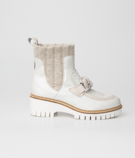 NiS New Italia Adelaide Boot - Milky White