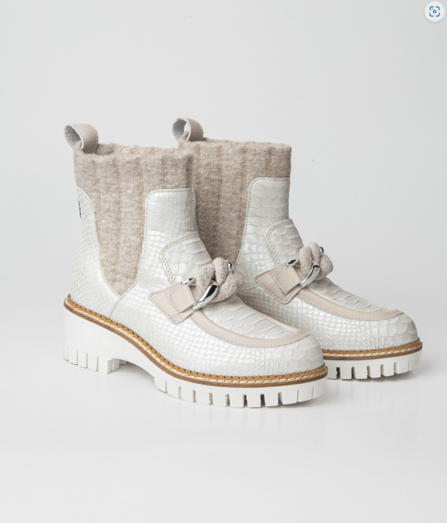 NiS New Italia Adelaide Boot - Milky White