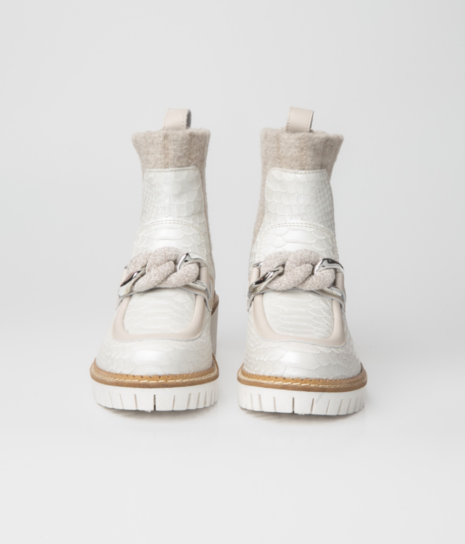 NiS New Italia Adelaide Boot - Milky White