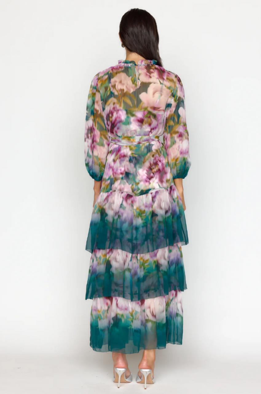 Christy Lynn Sara Dress - Blossom Ombre