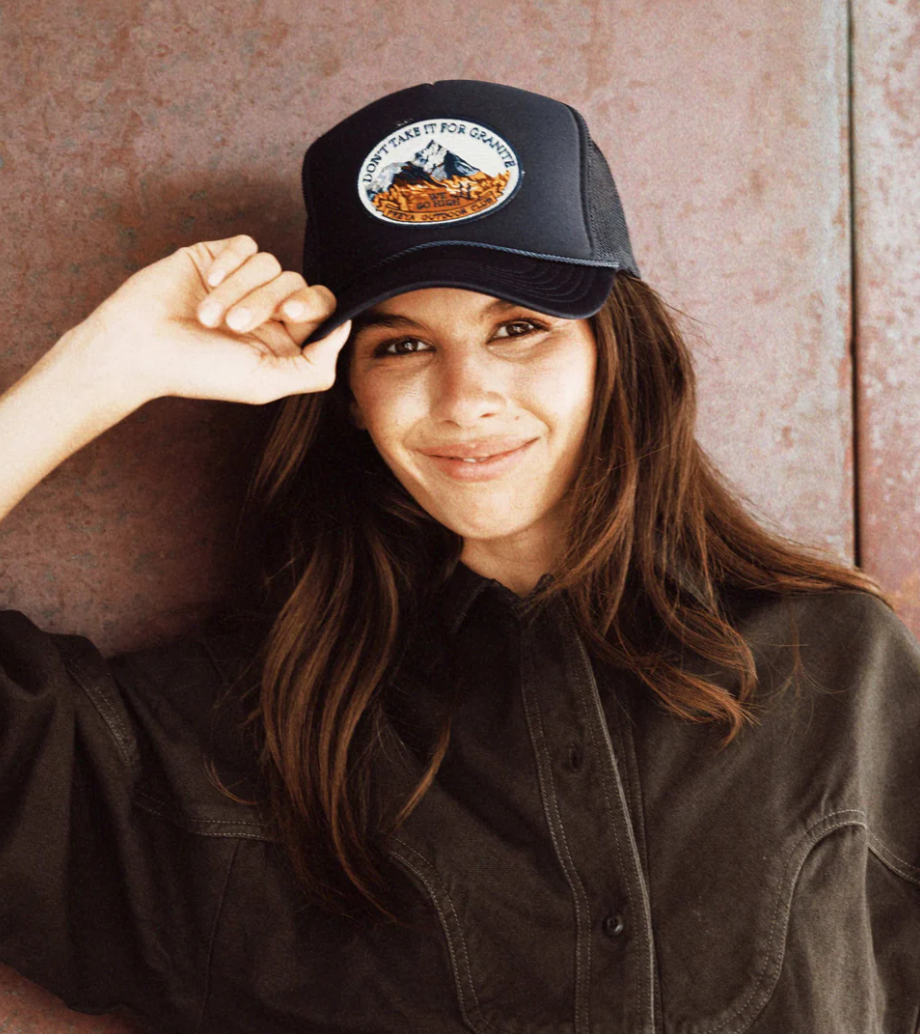 Freya "Don't Take It For Granite" Trucker Hat - Navy