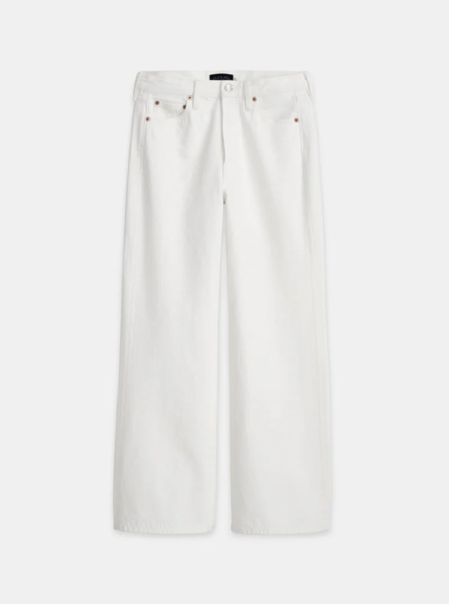 Alex Mill Alek Wide-Leg Jean - Sea Salt