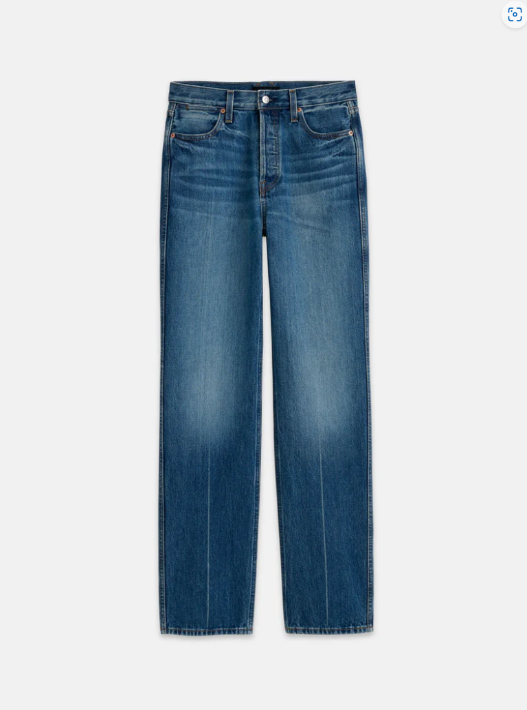 Alex Mill Carla High Rise Straight Jean - Vintage Dark Indigo