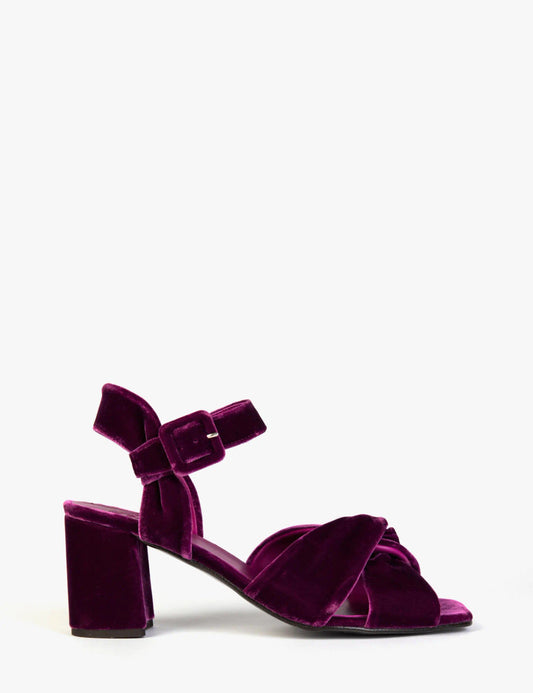 Penelope Chilvers Infinity Velvet Sandal - Bouganvillia